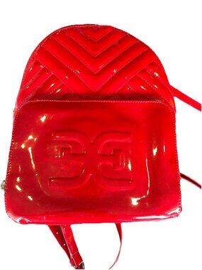 Sam Edelman Red Patent Leather Mini Backpack